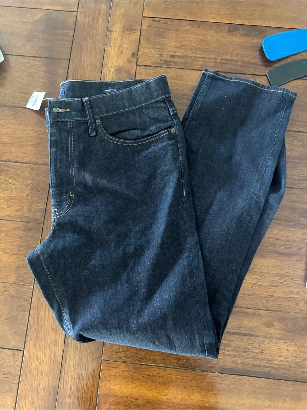 J. Crew Black Denim Jeans with Contrast Stitching